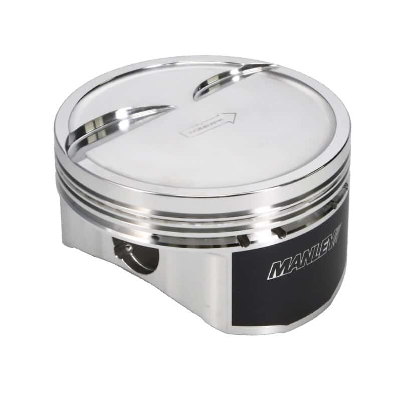 Manley Performance — Manley Small Block Chevy LS Series 4.030in Bore 1.304in CD -10cc Dish Platinum Series Pistons - E/D
Piston Set - view 6
