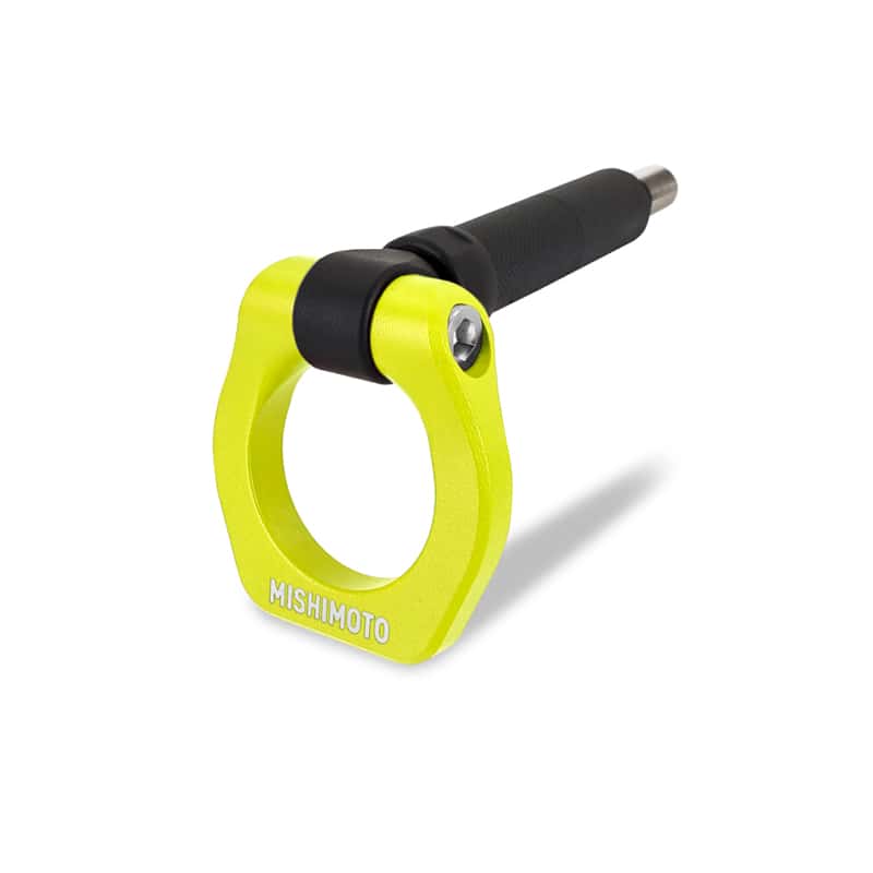 Mishimoto — Mishimoto 02-07 Subaru WRX/STI Neon Yellow Racing Front Tow Hook - view 2