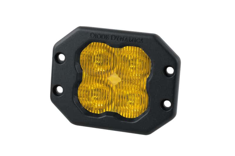 Diode Dynamics — Diode Dynamics SS3 Pro ABL - Yellow SAE Fog Flush (Single) - view 1