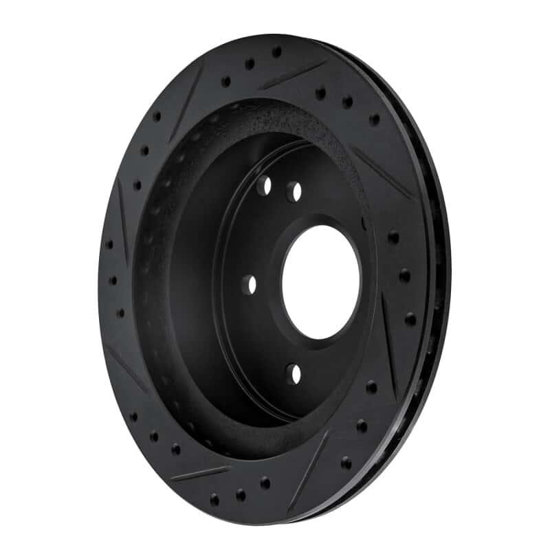 R1 Concepts — R1 84-87 Chevrolet Corvette Rear Right Drilled & Slotted Black Brake Rotor
R1 Brake Rotor Drill - view 4