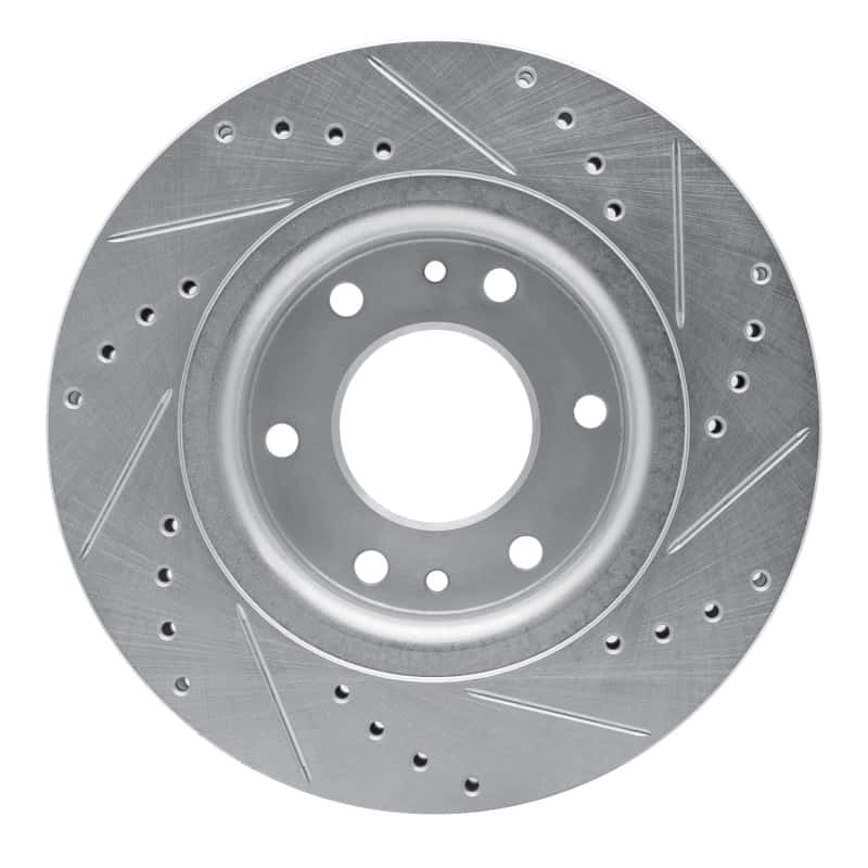 R1 Concepts — R1 06-09 Buick Rainier Front Left Drilled & Slotted Silver Brake Rotor
R1 Brake Rotor Drill - view 5