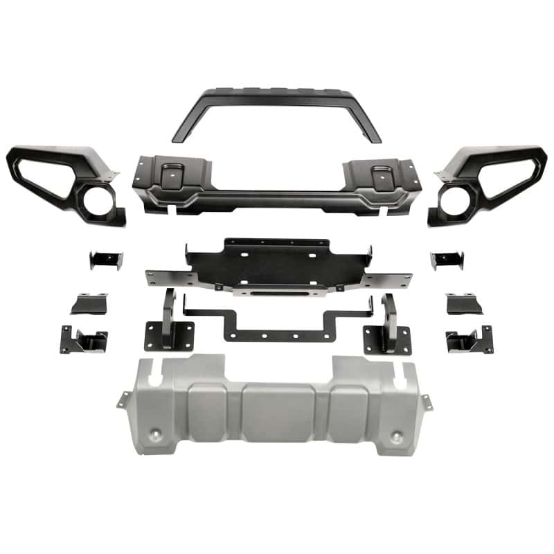 Rugged Ridge — Rugged Ridge Venator Front Bumper W/Overrider & Winch Tray JL
OFFROAD_BUMPERS
Bumper- Front - view 1
