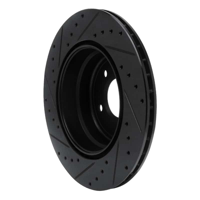 R1 Concepts — R1 08-13 BMW 135IS Rear Right Drilled & Slotted Black Brake Rotor
R1 Brake Rotor Drill - view 4