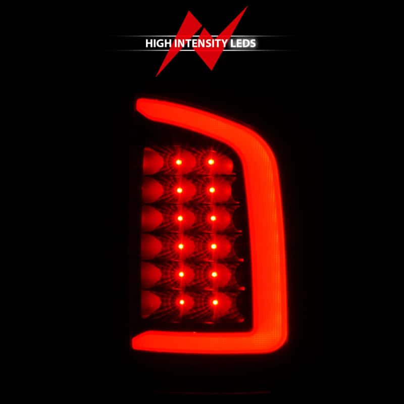 ANZO — ANZO 2002-2006 Dodge  Ram 1500 LED Tail Lights w/ Light Bar Black Housing Clear Lens - view 6