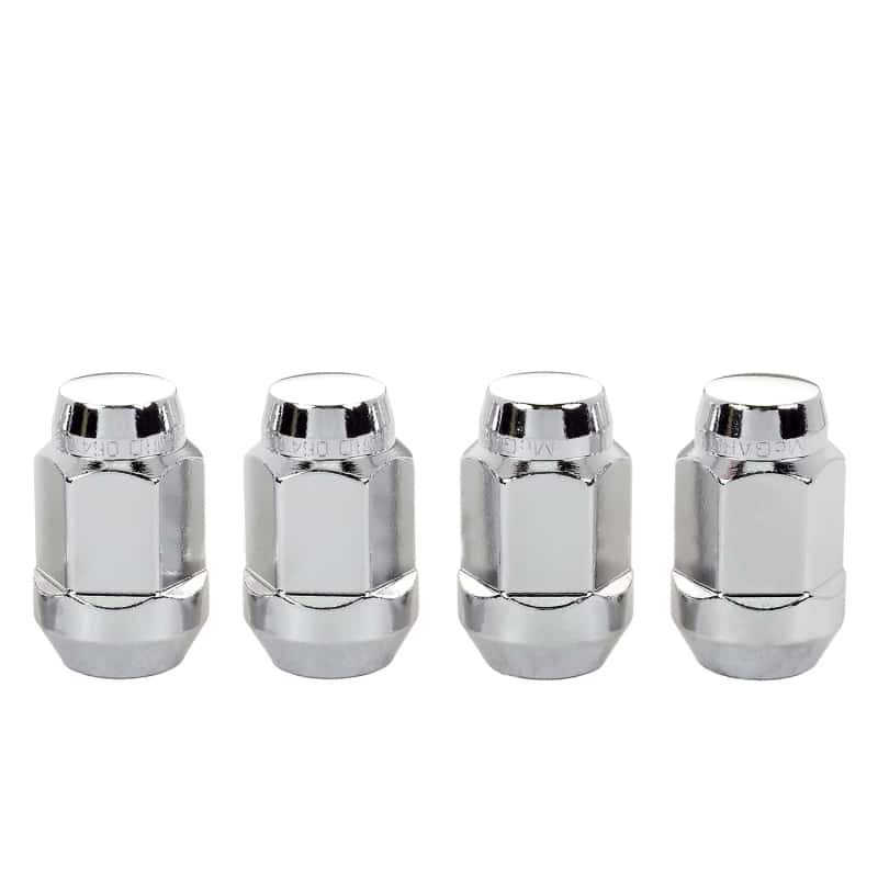 McGard — McGard Hex Lug Nut (Cone Seat Bulge Style) M14X1.5 / 22mm Hex / 1.635in. Length (4-Pack) - Chrome - view 5