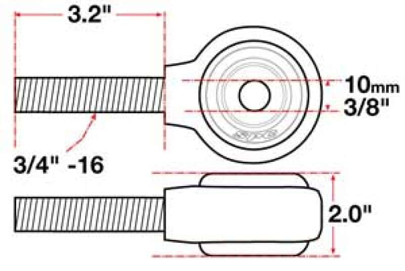SPC Performance — SPC Performance xAxis Rod End Ball Joint
CROSSAXIS ROD END
XAXIS JOINT - view 4