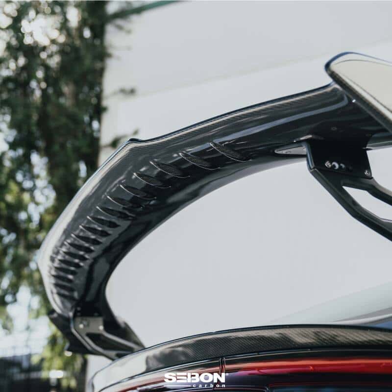 Seibon — Seibon 23-24 Honda Civic Type R MB-Style Carbon Fiber Rear Spoiler - view 12