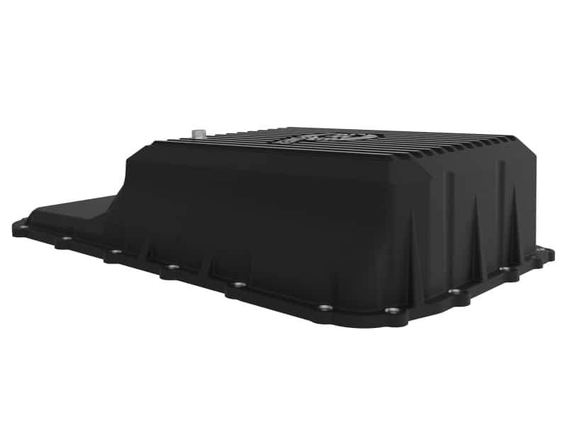 aFe — aFe 20-21 Ford Truck w/ 10R140 Transmission Pan Black POWER Street Series w/ Machined Fins
Transmission Pan - view 4