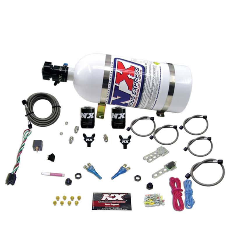 Nitrous Express — Nitrous Express Ford EFI Dual Nozzle Nitrous Kit (100-300HP) w/10lb Bottle
Injection System Kit
N2OSys - view 3