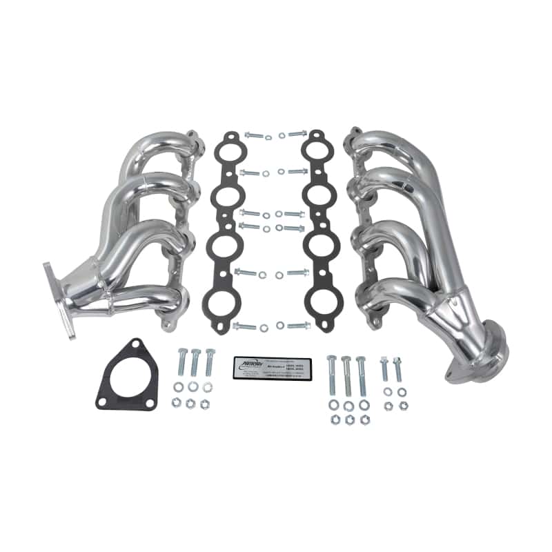 JBA — JBA 02-13 GM Truck 4.8L/5.3L LS Silver Ctd Cat4Ward Header
Exhaust Header - view 2