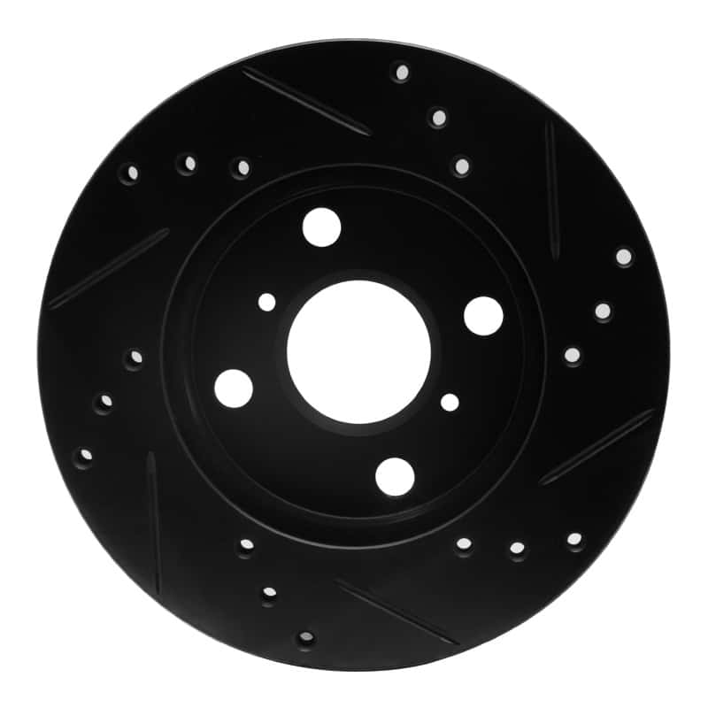 R1 Concepts — R1 99-05 Toyota Echo Front Left Drilled & Slotted Black Brake Rotor
R1 Brake Rotor Drill - view 5