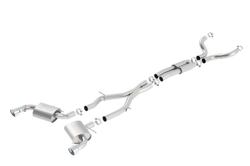 Borla — Borla 16-17 Chevy Camaro SS 6.2L ATAK Catback Single Split Rear Exit Exhaust w/Single Tips
Cat-Back System - view 2
