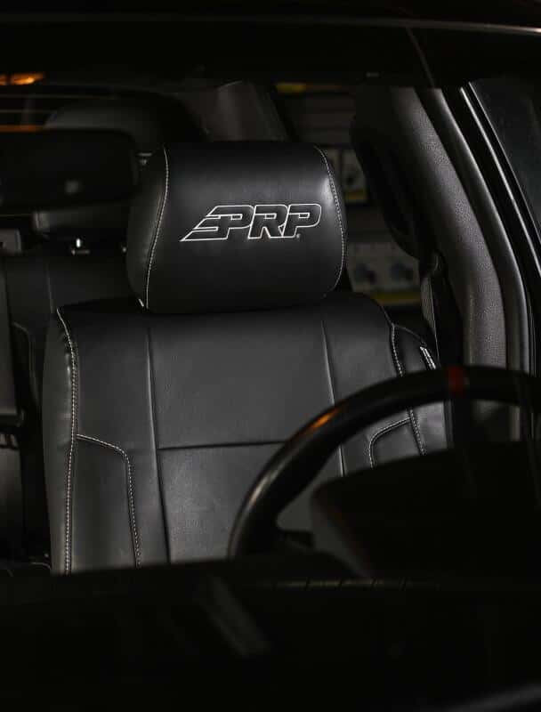 PRP Seats — PRP 12-14 Ford Raptor Front Seat Covers (Pair) - Black w Silver Stitch - view 2