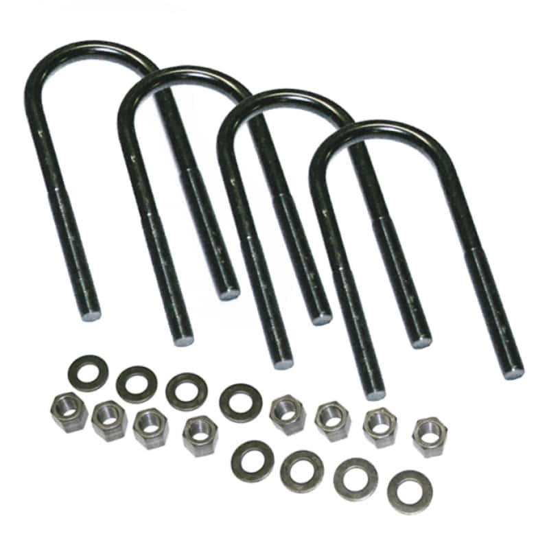 Superlift — Superlift U-Bolt 4 Pack 9/16x3-1/8x10 Round w/ Hardware
Spring Axle U-Bolt - view 2
