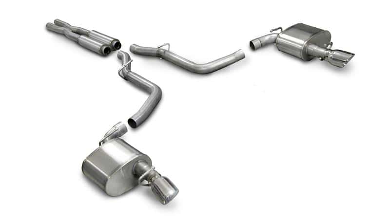 CORSA Performance — Corsa 2005-2010 Dodge Charger No Towing Hitch SRT-8 6.1L V8 Polished Xtreme Cat-Back Exhaust
Exhaust - view 2