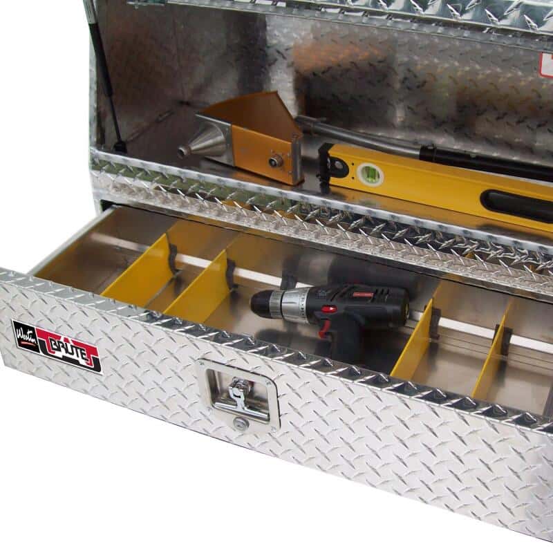 Westin — Westin/Brute Contractor TopSider 48in w/ Drawers & Doors - Aluminum
ToolBxTrkBedSideRail - view 3