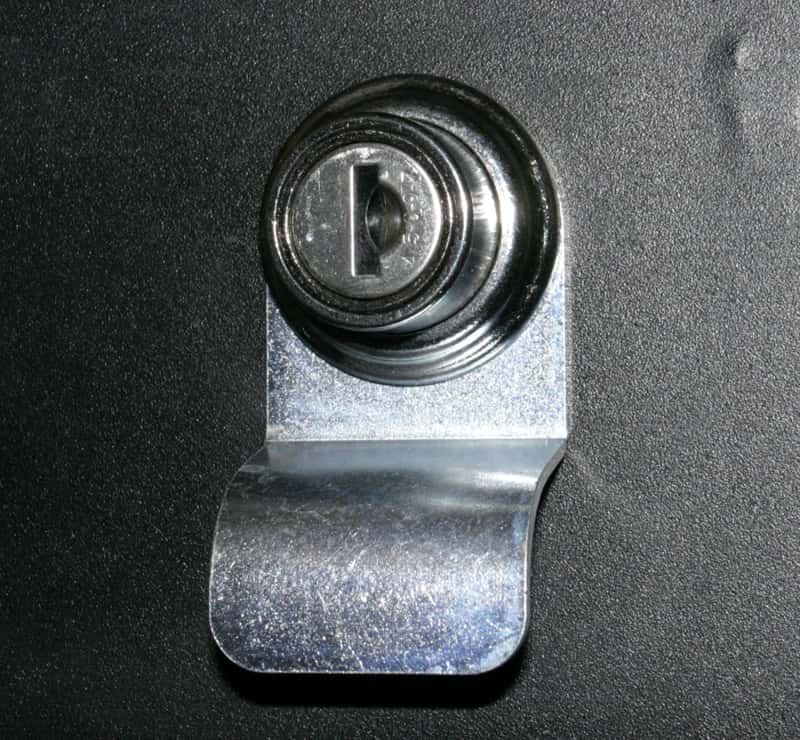 Tuffy Products — Tuffy Finger Pull- Top Or Bottom Pushbutton Lock
Pull Lever - view 1