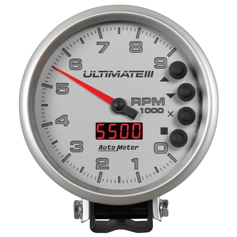 AutoMeter — Autometer 5 inch Ultimate III Playback Tachometer 9000 RPM - Silver
5" ULTIMATE III PLAY - view 1