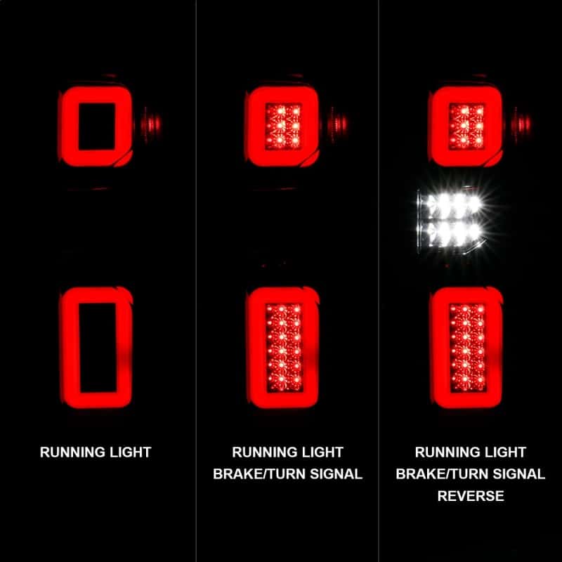 ANZO — ANZO 19-21 Chevy Silverado Full LED Taillights Black Housing Clear Lens G2 (w/C light Bars) - view 3