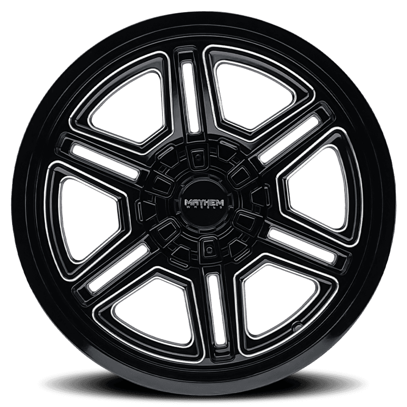 Mayhem — Mayhem 8117 Hermosa 20x10 / 5x127 BP/ -25mm Offset / 87mm Hub Black/Milled Wheel
MAYHEM 8117 - view 4