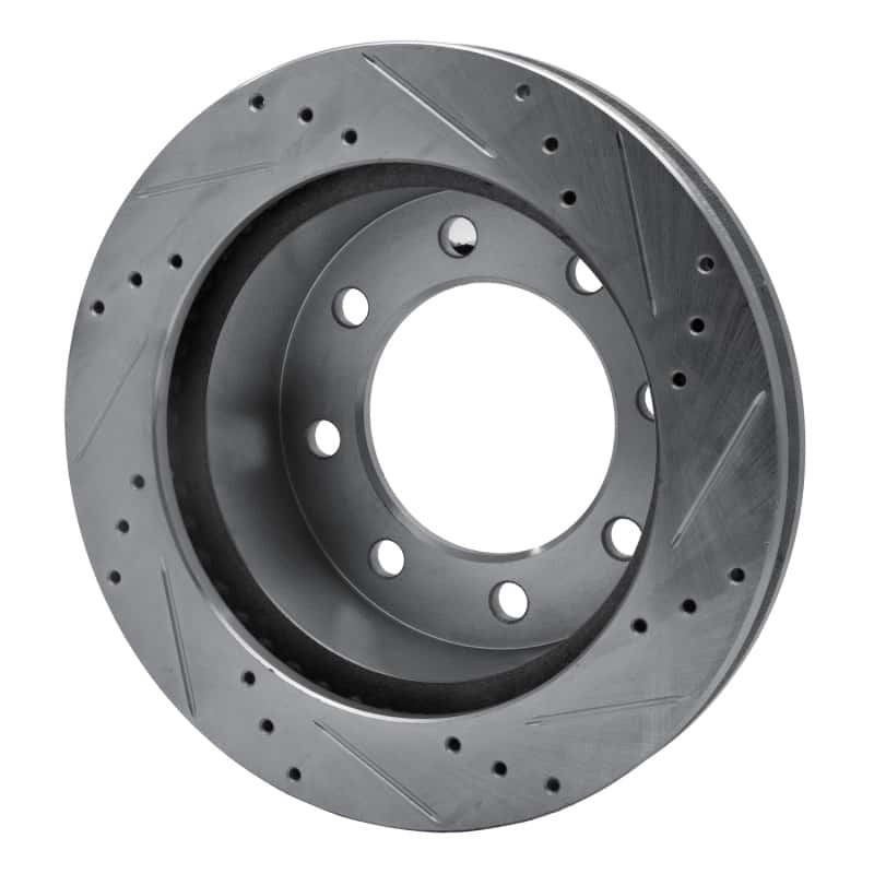 R1 Concepts — R1 00-02 Dodge Ram 3500 Front Left Drilled & Slotted Silver Brake Rotor
R1 Brake Rotor Drill - view 4