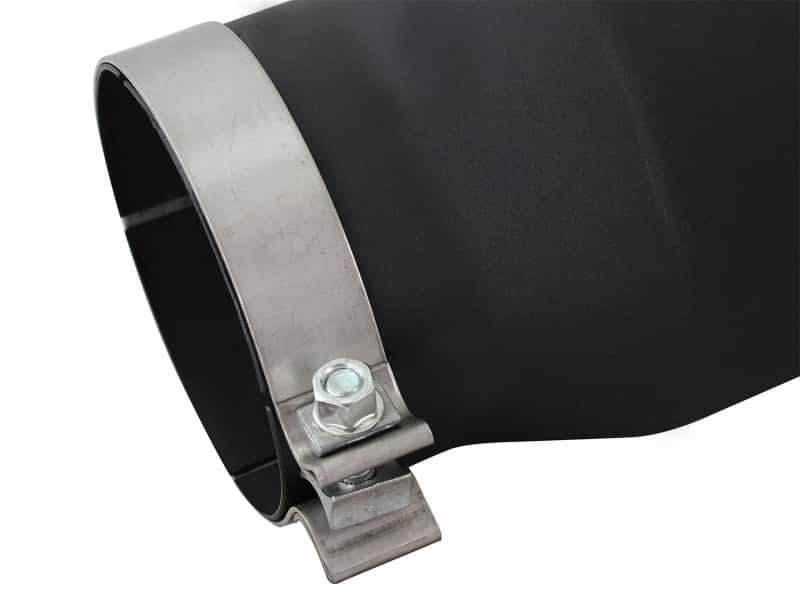 aFe — aFe MACHForce XP 5in 304 Stainless Steel Exhaust Tip 5 In x 7 Out x 12L in Bolt On Right - Black
Exhaust Tip Black - view 4
