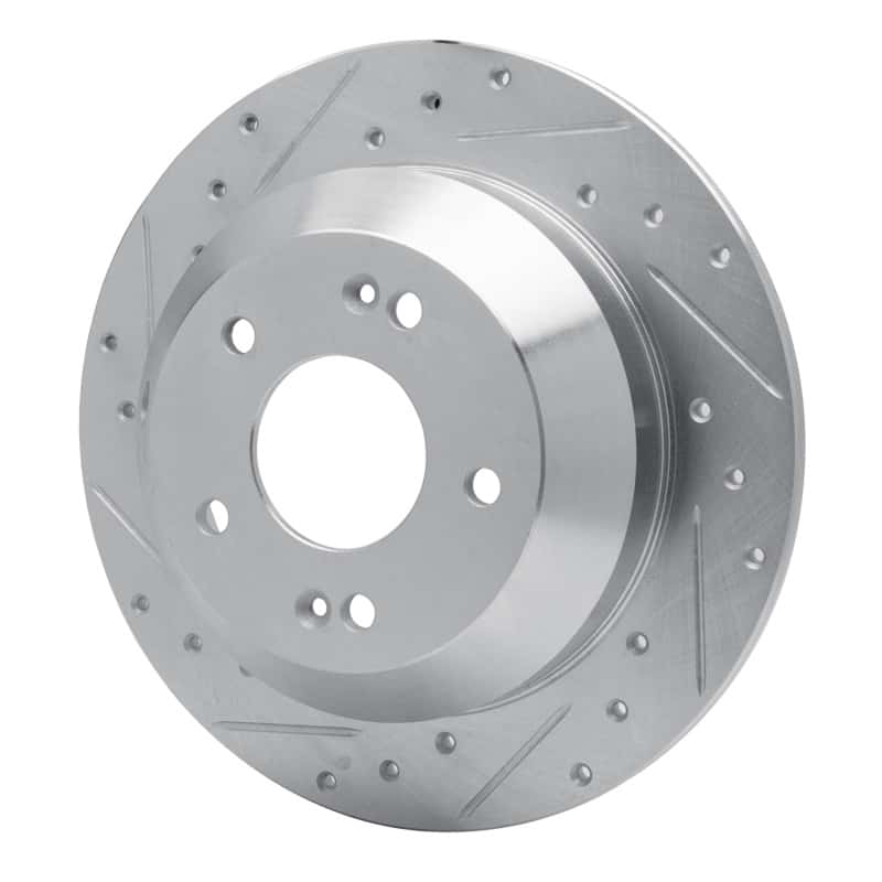 R1 Concepts — R1 10-21 Hyundai Santa Fe Rear Left Drilled & Slotted Silver Brake Rotor
R1 Brake Rotor Drill - view 2