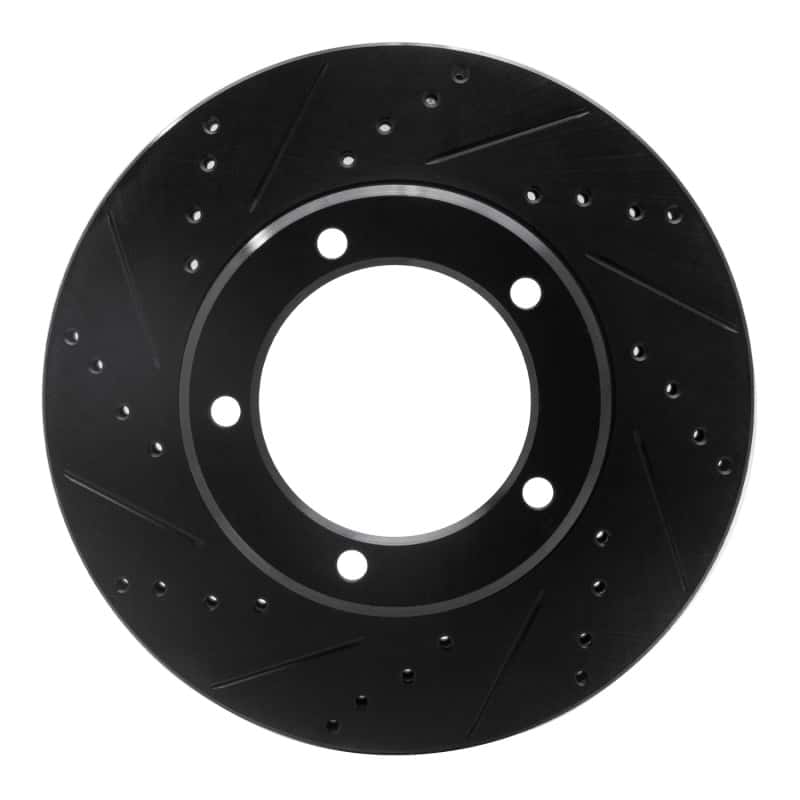 R1 Concepts — R1 98-07 Lexus LX470 Front Left Drilled & Slotted Black Brake Rotor
R1 Brake Rotor Drill - view 1