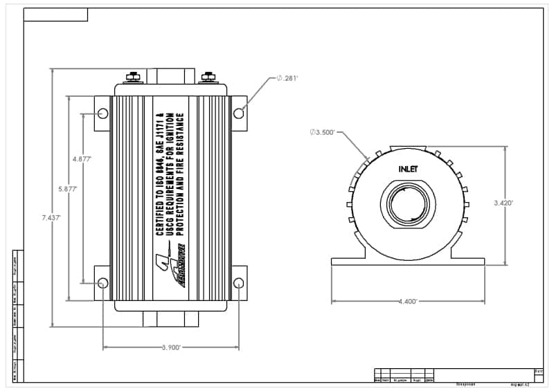 Aeromotive — Aeromotive Marine 1000HP Fuel Pump
Fuel Pump - view 10