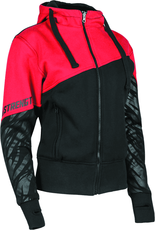 Speed and Strength — Speed and Strength Cat Outa Hell Hoody Red/Black Womens - XS - view 2