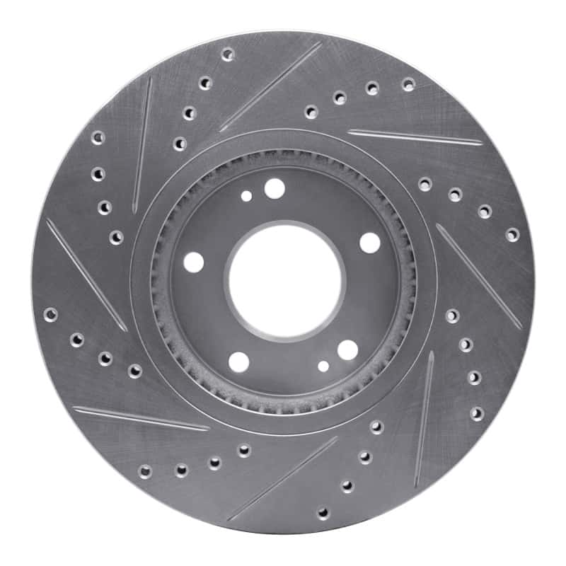 R1 Concepts — R1 2007-2009 Hyundai Santa Fe Front Right Drilled & Slotted Silver Brake Rotor
R1 Brake Rotor Drill - view 5