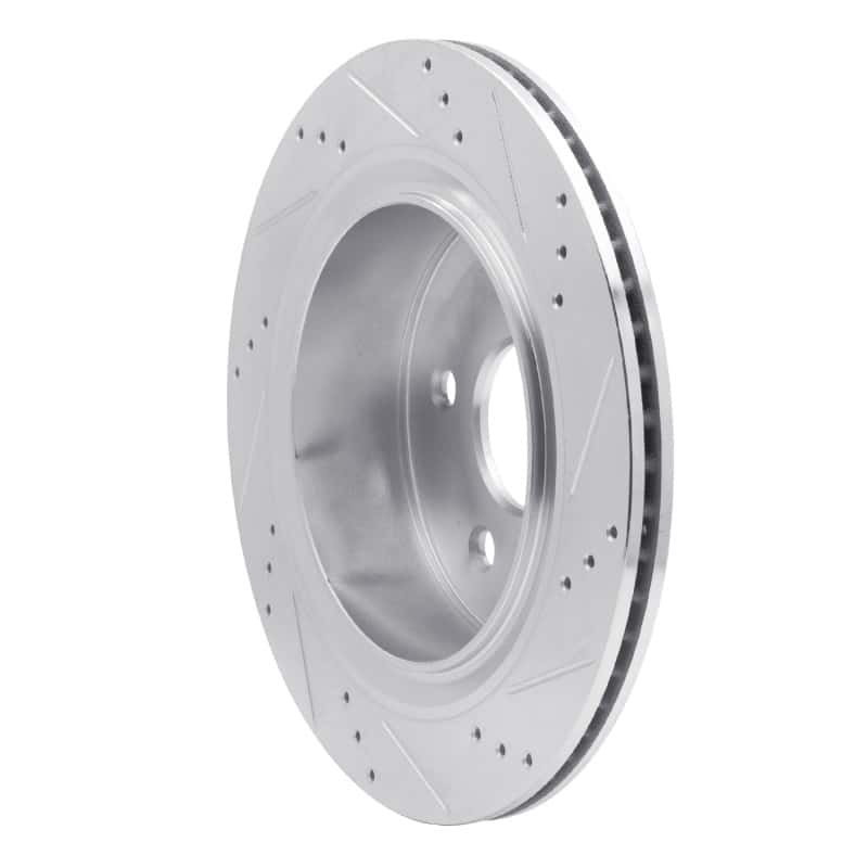 R1 Concepts — R1 02-24 Chrysler ASPEN Rear Left Drilled & Slotted Silver Brake Rotor
R1 Brake Rotor Drill - view 4