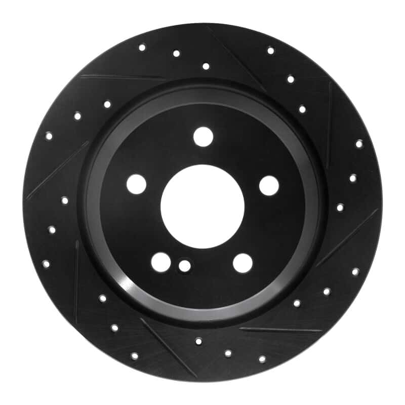 R1 Concepts — R1 07-13 Mercedes-Benz S550 Rear Right Drilled & Slotted Black Brake Rotor
R1 Brake Rotor Drill - view 1