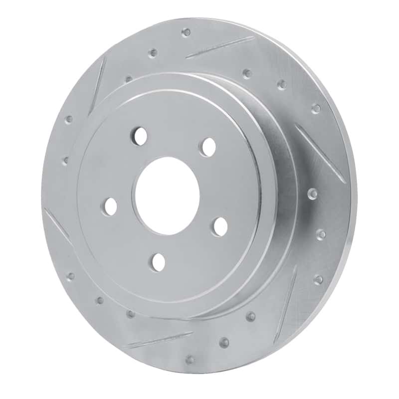 R1 Concepts — R1 88-95 Chrysler Daytona Rear Left Drilled & Slotted Silver Brake Rotor
R1 Brake Rotor Drill - view 2