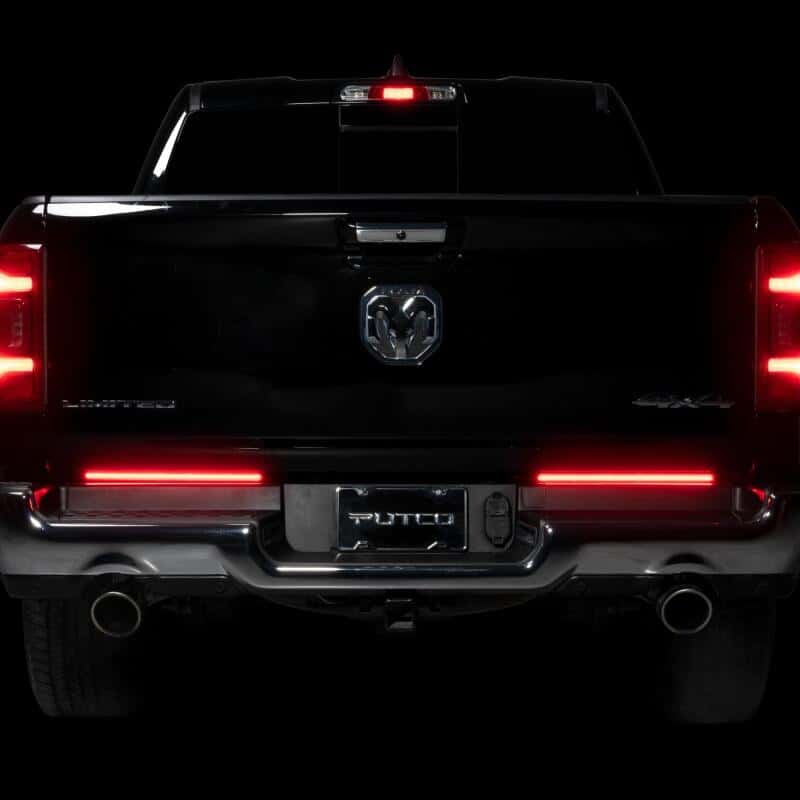 Putco — Putco 09-22 Jeep Wrangler JK/19-22 Ram 1500/2500 18in Split Red Light Blade Direct Fit Kit Red/White
Tailgate Light Bar - view 1