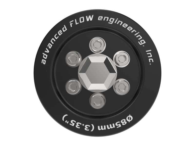 aFe — aFe 15-23 Dodge Challenger / 15-23 Dodge Charger SRT Hellcat 3.35in Supercharger Power Pulley Kit
Billet Power Pulley - view 4