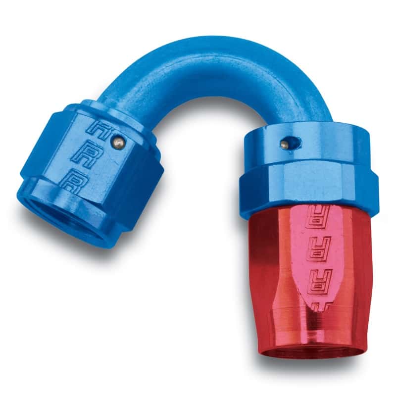 Russell — Russell Performance -10 AN Red/Blue 150 Degree Full Flow Swivel Hose End (With 15/16in Radius)
Hose Fitting - view 1