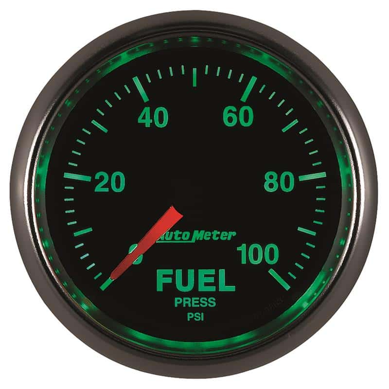 AutoMeter — Autometer GS 0-100 PSI Full Sweep Electronic Fuel Pressure Gauge
2-1/16" FUEL PRESS, - view 5