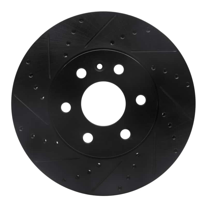 R1 Concepts — R1 15-20 Chevrolet Colorado Front Left Drilled & Slotted Black Brake Rotor
R1 Brake Rotor Drill - view 1