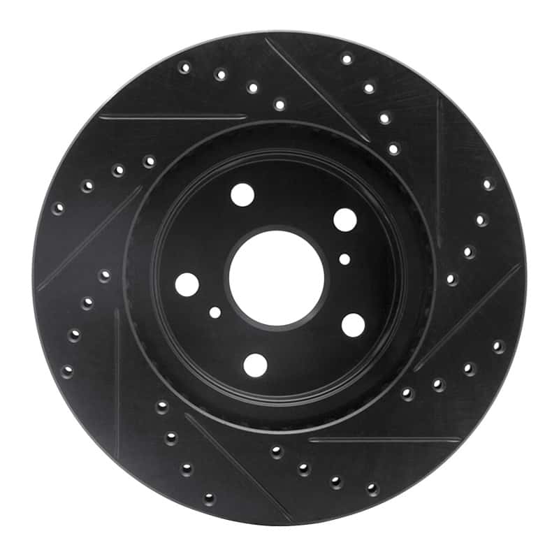 R1 Concepts — R1 86-92 Toyota Supra Front Left Drilled & Slotted Black Brake Rotor
R1 Brake Rotor Drill - view 5