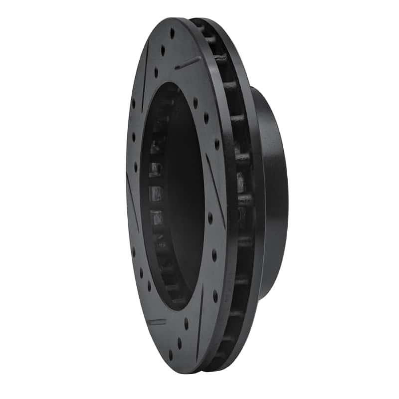 R1 Concepts — R1 81-94 Ford TEMPO Front Right Drilled & Slotted Black Brake Rotor
R1 Brake Rotor Drill - view 4