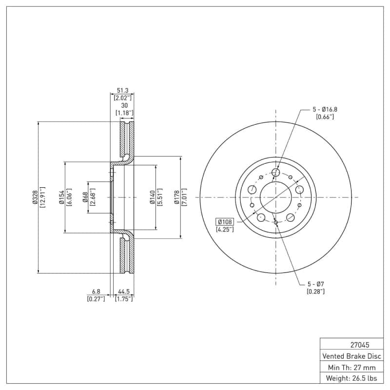 DFC — DFC 03-14 Volvo XC90 Front GeoSPEC Coated Rotor
DFC Brake Rotor - view 2
