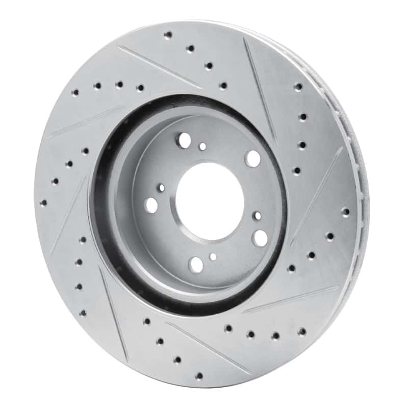 R1 Concepts — R1 05-12 Acura RL Front Left Drilled & Slotted Silver Brake Rotor
R1 Brake Rotor Drill - view 4