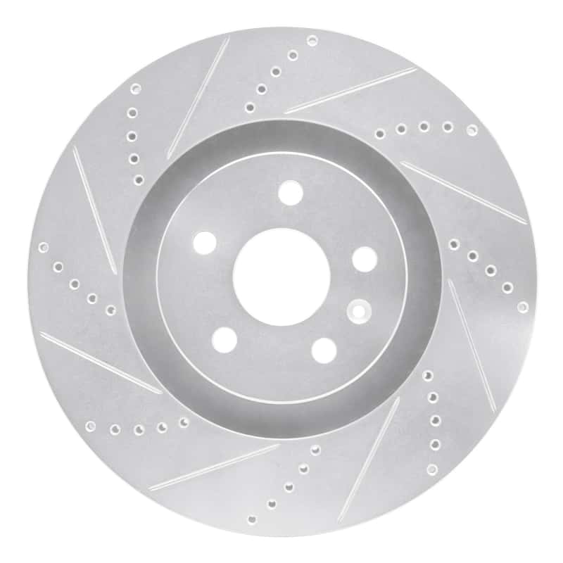 R1 Concepts — R1 2009-2015 Cadillac CTS Front Left Drilled & Slotted Silver Brake Rotor
R1 Brake Rotor Drill - view 1