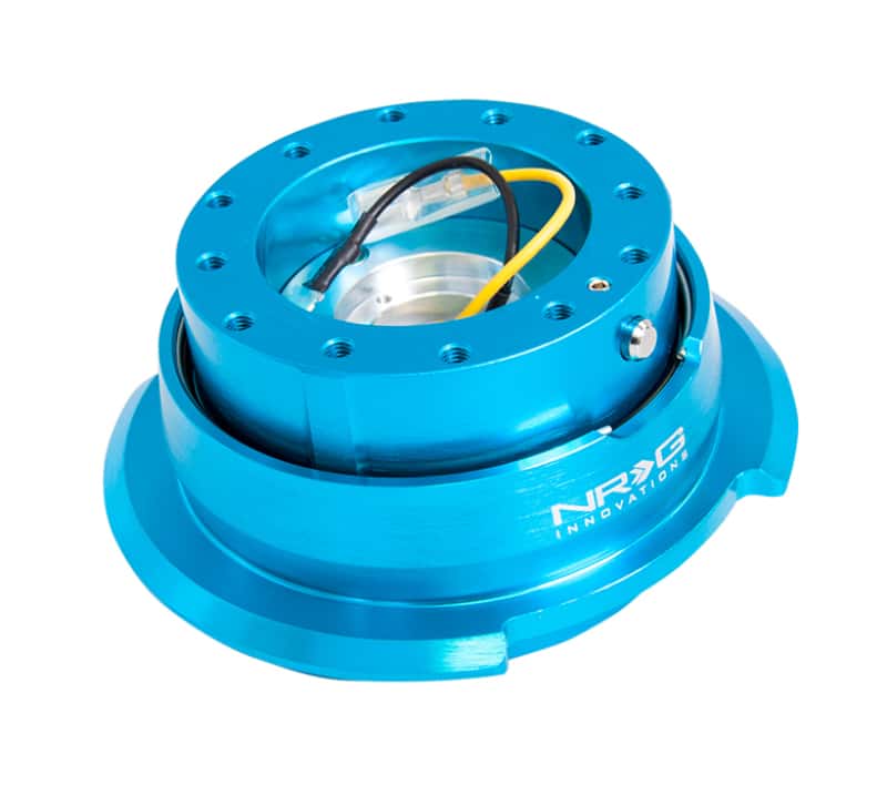 NRG — NRG Quick Release Kit Gen 2.8 - New Blue Body / Titanium Chrome Ring - view 1
