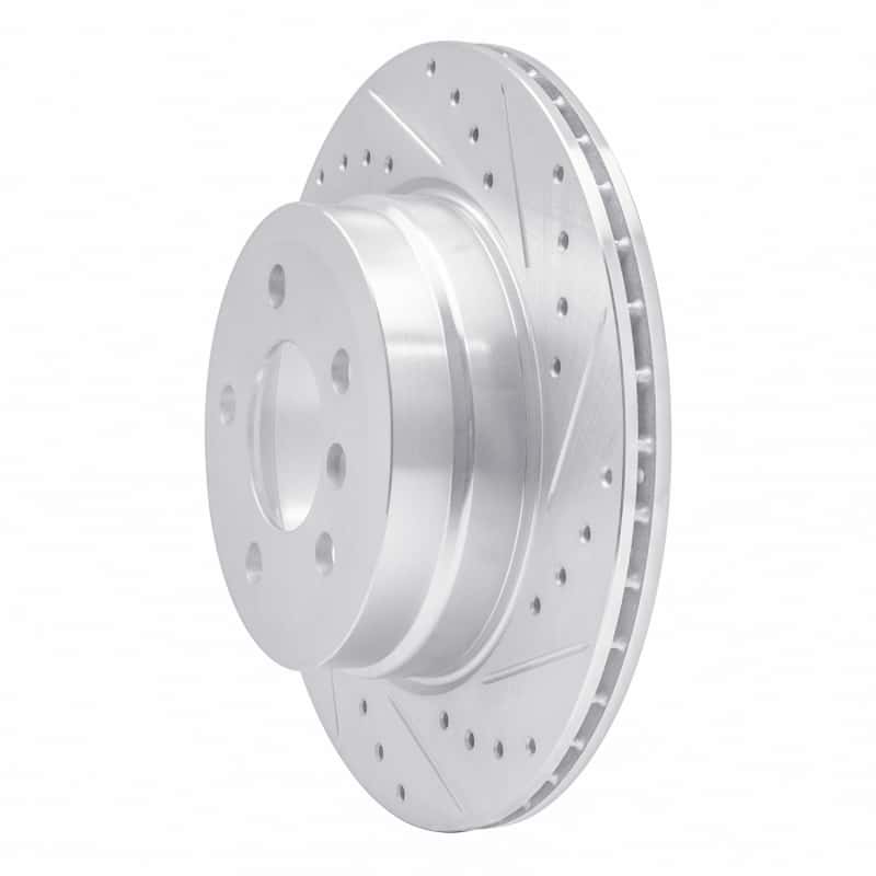 R1 Concepts — R1 07-19 BMW X6 Rear Right Drilled & Slotted Silver Brake Rotor
R1 Brake Rotor Drill - view 2