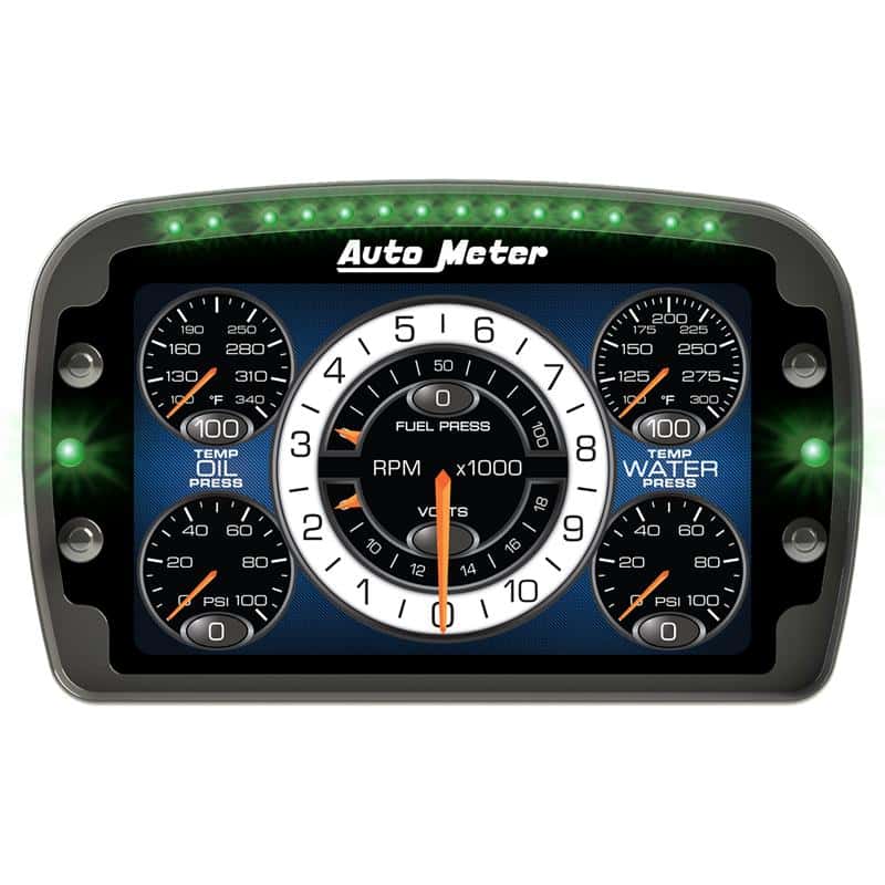 AutoMeter — Autometer Racing Instrument Display Color LCD Including Shift and Alarm Lights Datalogging CD7
LCD COMPETITION DASH - view 17