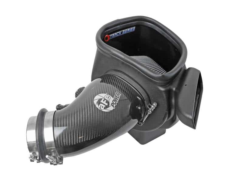 aFe — aFe 12-21 Jeep Grand Cherokee 6.4L Track Series Carbon Fiber Cold Air Intake w/Pro Dry S Filter
Track Series Intake  - view 4