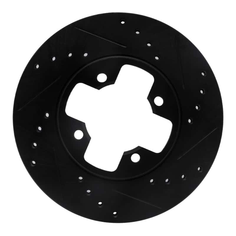 R1 Concepts — R1 79-83 Nissan 280ZX Front Right Drilled & Slotted Black Brake Rotor
R1 Brake Rotor Drill - view 1