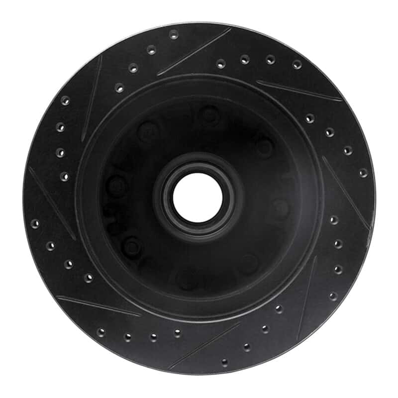 R1 Concepts — R1 95-04 Ford E-350 Econoline Front Right Drilled & Slotted Black Brake Rotor
R1 Brake Rotor Drill - view 5